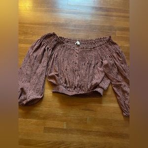 New without Tags. Newbury Kustom Off Shoulder Crop Blouse